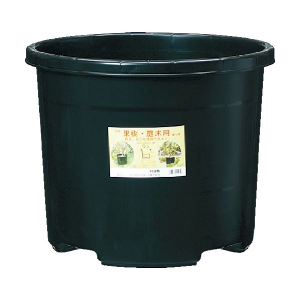 (まとめ) DICプラスチック NPポット #60(60L) 黒 NPP-60-BK 1個 【×3セット】