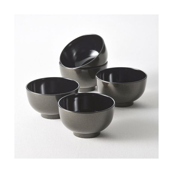 【まとめ】ラメ塗汁椀5客 K60208015【×2セット】