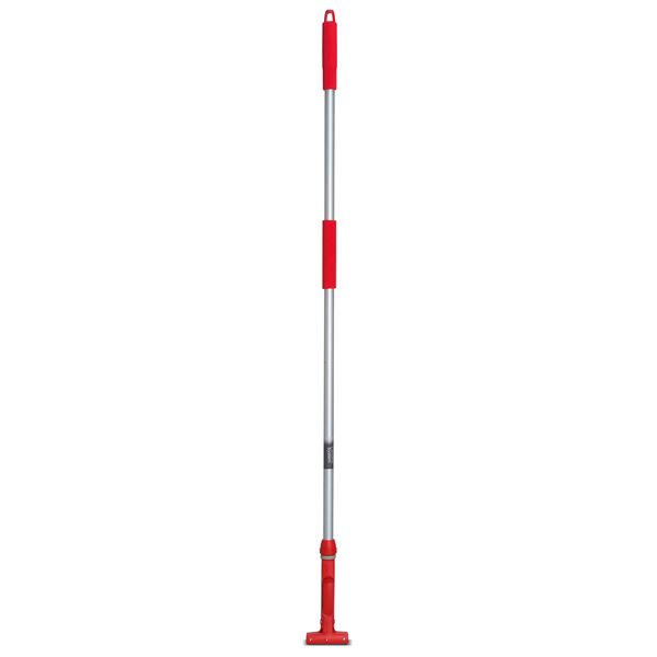 〔まとめ〕 ハンドルのみ FXハンドル モップ用 アルミ柄S 全長約138cm×3セット レッド 掃除用品 清掃用品 生活雑貨