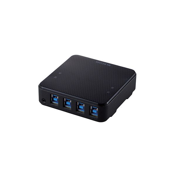 エレコム USB切替器 USB3.0 PC側4ポート 接続機器4ポート 手元スイッチ ブラック U3SW-T4｜BONATHIA