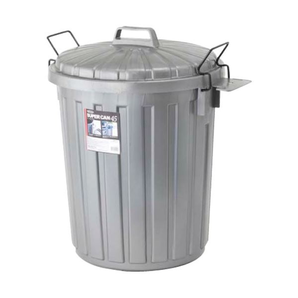 (まとめ) 岩崎工業 百貨店カン 丸型 45L L-112CTG 1台  【×10書き割り】