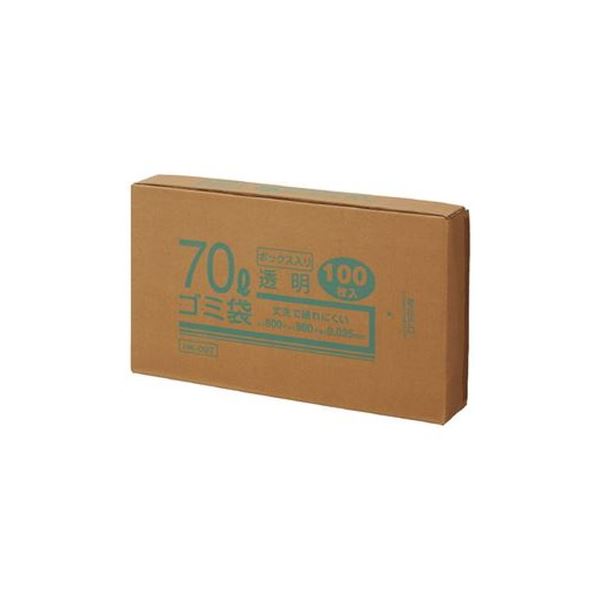 （まとめ）クラフトマン 70Lゴミ袋 透明 ボックス入 100枚【×3セット】 11,005円