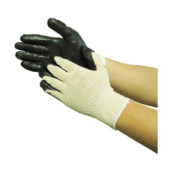 (まとめ) ユニ世界 WORKS HOMME 天然ゴム引っ張ること 黒いこと 3322 1風呂敷き包み(5双) 【×10仕掛ける】