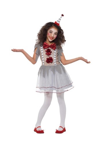 Girls Vintage ピエロ コスチューム ハロウィン 子ども コスプレ 衣装 仮装 こども イベント 子ども パーティ ハロウィーン 学芸会 学園祭 学芸会 ショー お遊戯会 二次会 忘年会 新年会 歓迎会 送迎会 出し物 余興 誕生日 発表会｜Mars shop