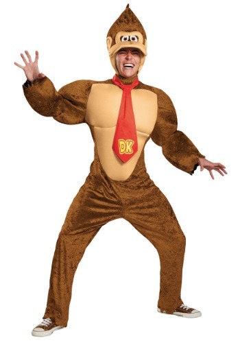 大人用 デラックス Donkey Kong コスチューム ハロウィン メンズ コスプレ 衣装 男性 仮装 男性用 イベント パーティ ハロウィーン 学芸会