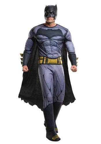 バットマン デラックス ジャスティスリーグ 大人用 コスチューム | コスプレ ザ・バットマン グッズ ジャスティスの誕生 ビギンズ リターンズ 衣装 仮装 メンズ ハロウィン パーティ ヒーロー スーパーヒーロー ジャスティス