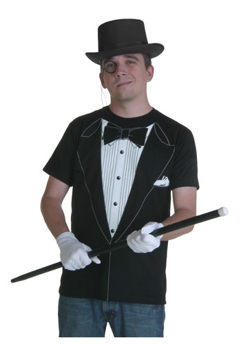 ブラック Tuxedo T-Shirt ハロウィン メンズ コスプレ 衣装 男性 仮装 男性用 イベント パーティ ハロウィーン 学芸会