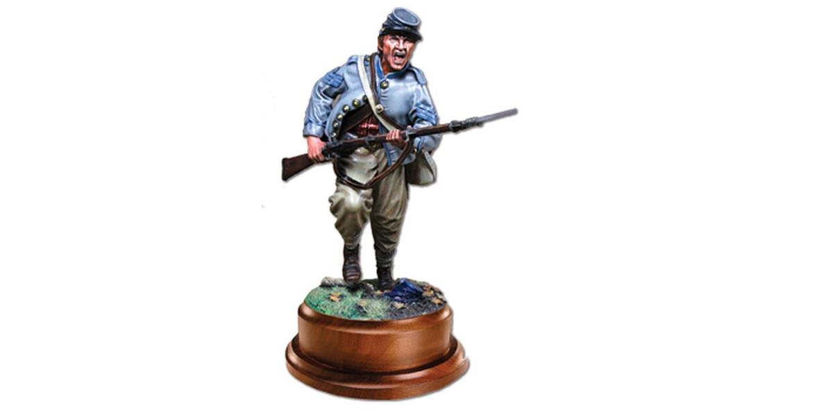 Collector's Showcase Confederate Charging Infantryman 1/12 スケール | ダイキャストカー ダイキャスト 車のおもちゃ 車 おもちゃ コレクション ミニチュア ダイカスト モデルカー ミニカー アメ車 ギフト プレゼント