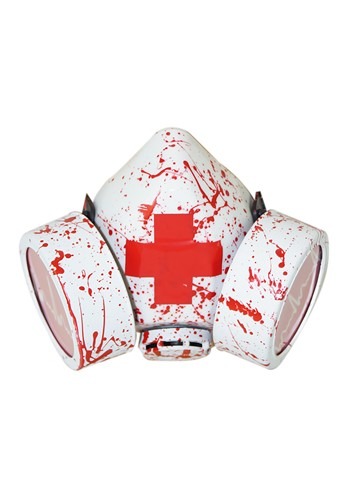 Bloody レッド Cross GasMask ハロウィン コスプレ 衣装  仮装 小道具 おもしろい  イベント パーティ ハロウィーン 学芸会