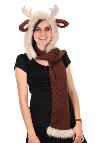 Knit Reindeer Hood ハロウィン コスプレ 衣装  仮装 小道具 おもしろい  イベント パーティ ハロウィーン 学芸会
