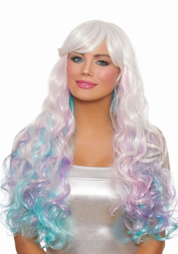 Long Wavy Pastel ウィッグ for Women ハロウィン コスプレ 衣装 仮装 小道具 おもしろい イベント パーティ ハロウィーン 学芸会