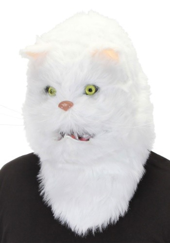 Mouth Mover ホワイト Cat マスク ハロウィン コスプレ 衣装 仮装 小道具 おもしろい イベント パーティ ハロウィーン 学芸会｜Mars shop