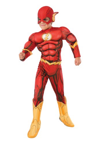 DC Comics デラックス チャイルド Flash コスチューム ハロウィン 子ども コスプレ 衣装 仮装 こども イベント 子ども パーティ ハロウィーン 学芸会｜Mars shop