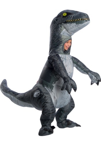 Inflatable Blue Velociraptor Jurassic World 2 チャイルド コスチューム ハロウィン 子ども コスプレ 衣装 仮装 こども イベント 子ども パーティ ハロウィーン 学芸会|Mars shop