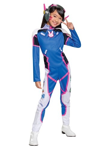 Overwatch 女の子s D.Va デラックス コスチューム ハロウィン 子ども コスプレ 衣装 仮装 こども イベント 子ども パーティ ハロウィーン 学芸会