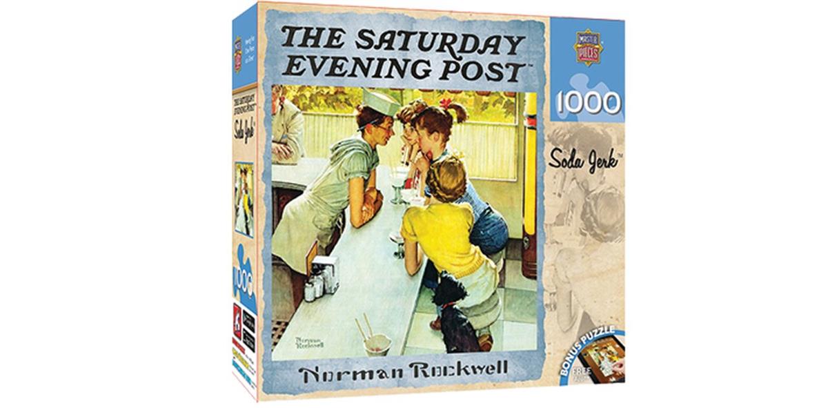 Master Pieces Saturday Evening Post Soda Jerk 1，000 Piece Puzzle ダイキャストミニカー ダイキャスト おもちゃ コレクション ミニチュア ダイカスト モデルカー ミニカー アメ車 ギフト プレゼント