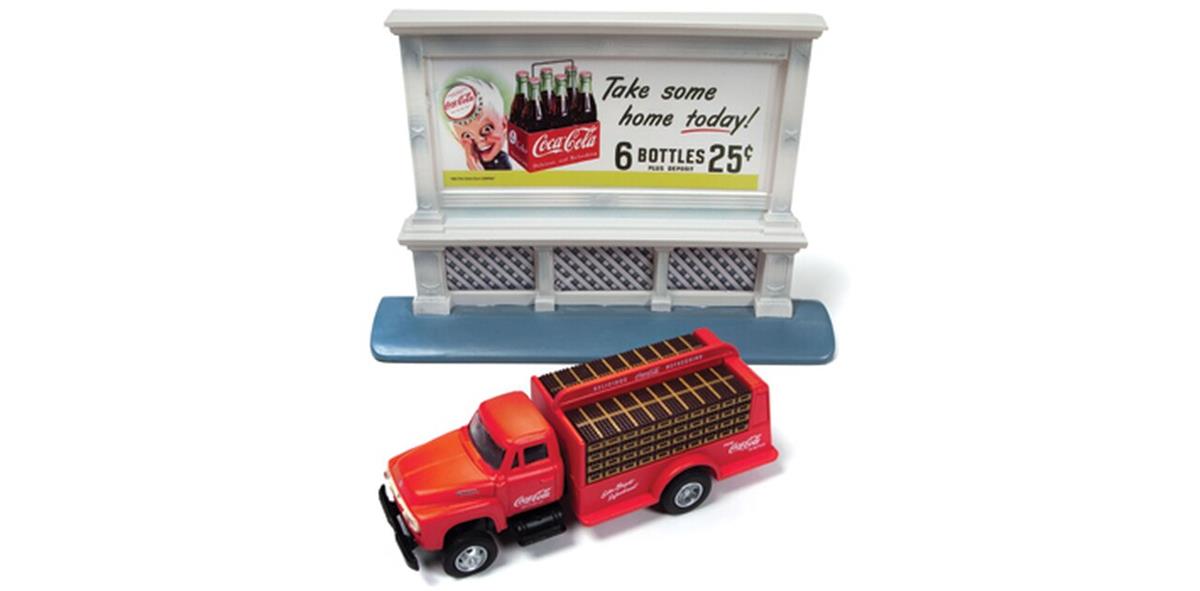 Classic Metal Works クラシックメタルワークス 1954 Coca-Cola Ford フォード Bottle Truck & Billboard 1/87 Scale スケール Diecast Model ダイキャスト ミニカー おもちゃ 玩具 コ ギフト プレゼント