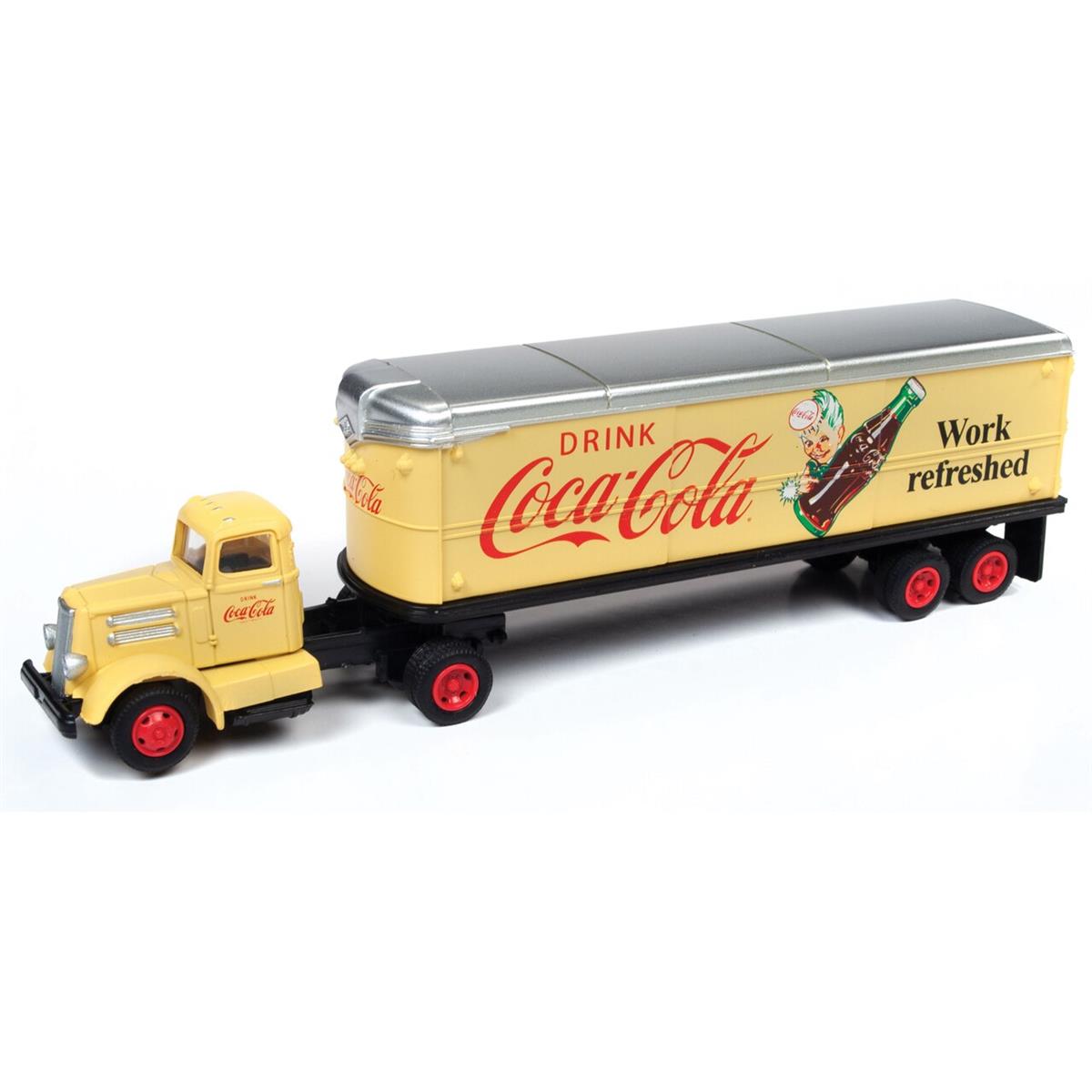 Mini ミニ Metals White WC22 Work Refreshed Coke Tractor Trailer 1/87 Scale スケール ダイキャストミニカー ダイキャスト おもちゃ コレクション ミニチュア ダイカスト モデルカー ミニカー アメ車 ギフト プレゼント｜Mars shop