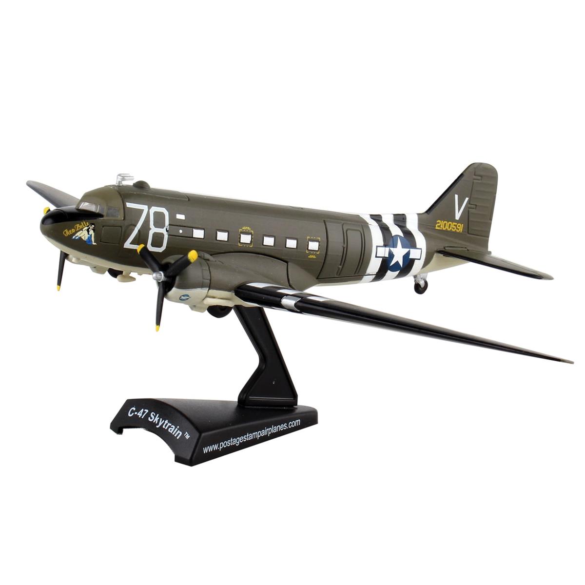 Postage Stamp C-47 SkyTrain - Tico Belle 1/144 Scale スケール ダイキャストミニカー ダイキャスト おもちゃ コレクション ミニチュア ダイカスト モデルカー ミニカー アメ車 ギフト プレゼント