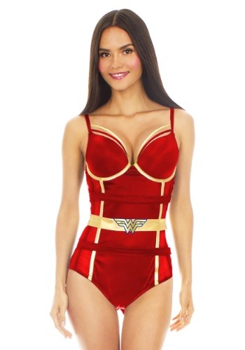 Wonder Woman Satin and Mesh ボディスーツ ハロウィン レディース コスプレ 衣装 女性 仮装 女性用 イベント パーティ ハロウィーン 学芸会 学園祭 学芸会 ショー お遊戯会 二次会 忘年会 新年会 歓迎会 送迎会 出し物 余興 誕生日 発表会