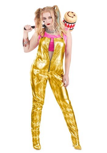 大きいサイズ Harley Quinn Gold Overalls コスチューム for Women  ハロウィン レディース コスプレ 衣装  女性 仮装  女性用 イベント パーティ ハロウィーン 学芸会