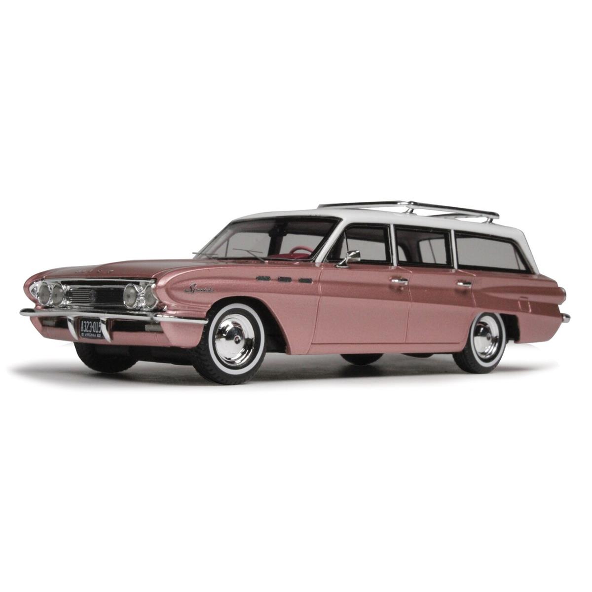 Goldvarg Collection ゴールドバーグコレクション 1962 Buick ビュイック Special Station Wagon with Roof Rack 1/43 スケール Diecast Model ダイキャスト ミニカー おもちゃ 玩具 コレクショ ギフト プレゼント｜Mars shop