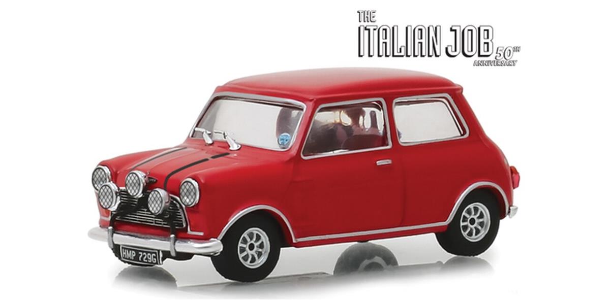 Greenlight The Italian Job 1967 Austin Mini ミニ Cooper S - red 1/43 スケール | ダイキャストカー ダイキャスト 車のおもちゃ 車 おもちゃ コレクション ミニチュア ダイカスト モデルカー ミニカー アメ車 ギフト プレゼント