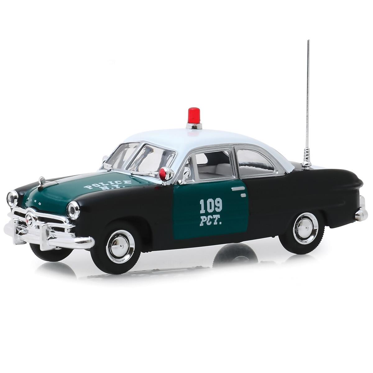 Greenlight 1949 Ford フォード NYPD Police|Fire|EMS ポリス /ファイア/EMS Cruiser 1/43 スケール | パトカー ダイキャストカー ダイキャスト 車のおもちゃ 車 おもちゃ コレクション ミニチュア ダイカスト モデルカー ミニカー アメ車 ギフト プレゼント