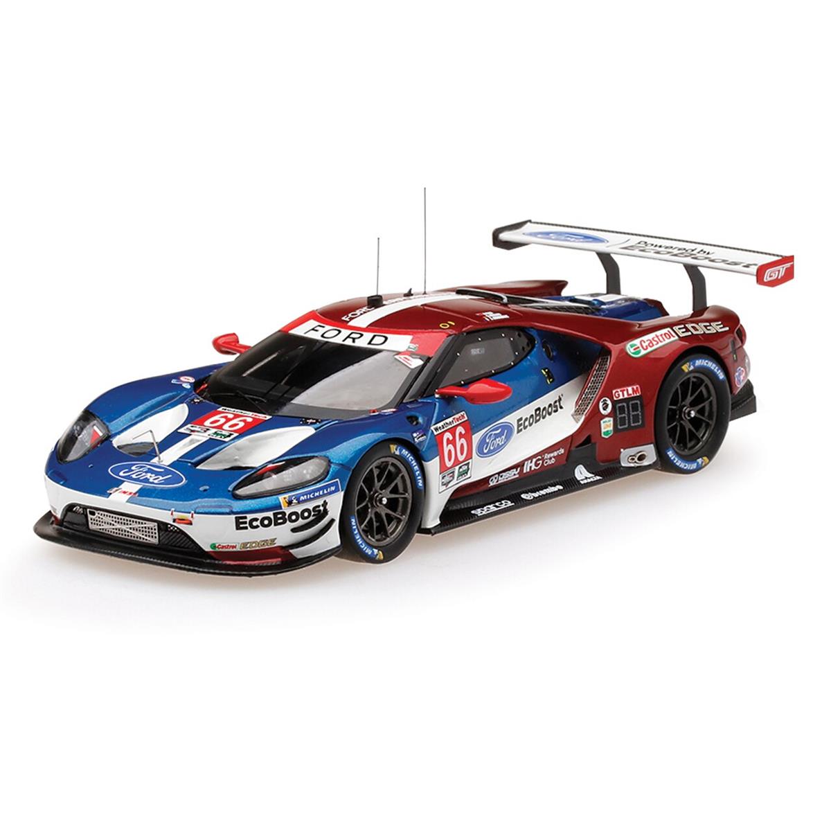 TSM Ganassi Racing Ford フォード GT LMGTE #66 Class Winner 1/43 スケール | ダイキャストカー ダイキャスト 車のおもちゃ 車 おもちゃ コレクション ミニチュア ダイカスト モデルカー ミニカー アメ車 ギフト プレゼント