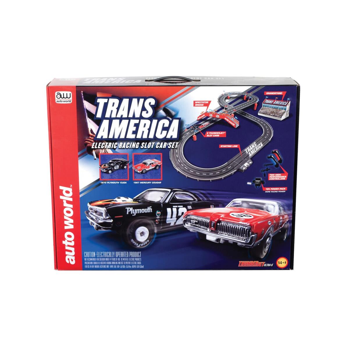 【楽天市場】Auto World Trans Am Glory Days Slot Car Racing Set 1