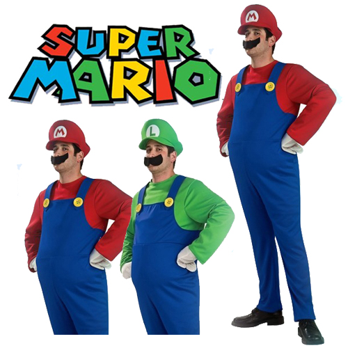 マリオゲーム コスプレ デラックス オンライン コスチューム 大人用 ハロウィン 変装 衣装 仮装 面白い キャラクター 学園祭 文化祭 学祭 大学祭 高校 イベント Mars Shop 4点セット マリオゲーム コスプレ コスチューム 大人用 コスチューム ハロウィン 衣装 仮装