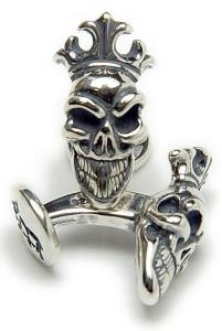 交換無料 楽天市場 正規品 ビルウォールレザー Bill Wall Leather Bwl カフス カフリンクス スカル Crown スカル 王冠 Mars Shop 正規激安 Fmelo In