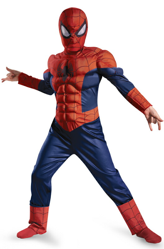 スパイダーマン Marvel 素潜り Ultimate 銛先 Spider Man Muscle Light Up ロングフィン 子供用コスチューム ハロウィン コスプレ 衣装 仮装 男の子 女の子 子供 小学生 かわいい 面白い ヒーロー 学園祭 文化祭 学祭 大学祭 高校 イベント Mars Shopmarvel Ultimate
