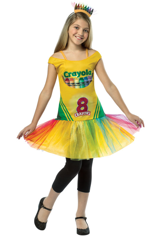 チュチュスカート クレヨン Crayon Crayola ドレス クレオラ Box コスチューム Tween Costume 10 12 ハロウィン コスプレ 衣装 仮装 男の子 女の子 子供 小学生 かわいい 面白い 学園祭 文化祭 学祭 大学祭 高校 イベント Mars Shop