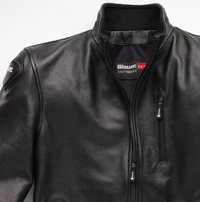 ブラウアー Blauer Indirect Leather Jacket バイク用品 メンズ バイク