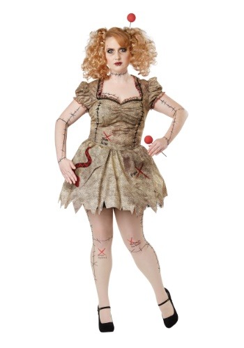 Womens 大きいサイズ Voodoo Dolly コスチューム クリスマス ハロウィン レディース コスプレ 衣装 女性 仮装 女性用 イベント パーティ ハロウィーン 学芸会|Mars shop