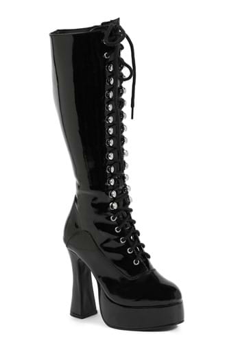 ブラック Lace Knee High ブーツ for Women | コスプレ 衣装  仮装 小道具 おもしろい  イベント パーティ 発表会 デコレーション リボン アクセサリー メンズ レディース 子供 おしゃれ かわいい ギフト プレゼント