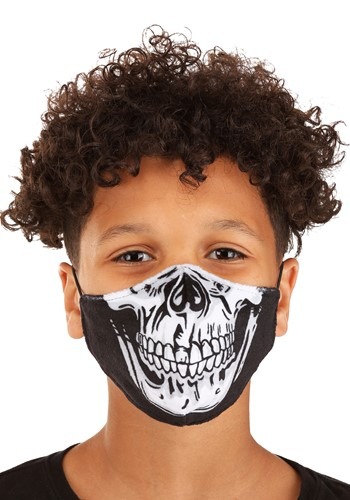 Child's スケルトン 骸骨Sublimated Face マスク | コスプレ 衣装  仮装 小道具 おもしろい  イベント パーティ 発表会 デコレーション リボン アクセサリー メンズ レディース 子供 おしゃれ かわいい ギフト プレゼント