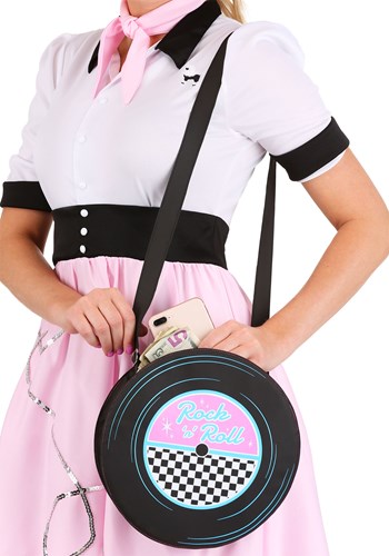 Vinyl Record Handbag | コスプレ 衣装  仮装 小道具 おもしろい  イベント パーティ 発表会 デコレーション リボン アクセサリー メンズ レディース 子供 おしゃれ かわいい ギフト プレゼント