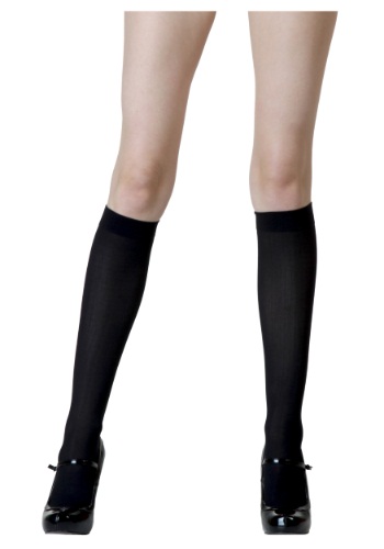ブラック Knee High Women's Stockings | コスプレ 衣装  仮装 小道具 おもしろい  イベント パーティ 発表会 デコレーション リボン アクセサリー メンズ レディース 子供 おしゃれ かわいい ギフト プレゼント