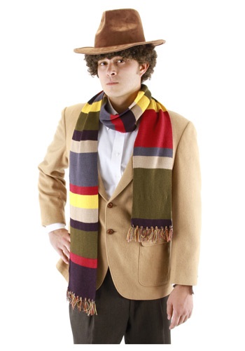 Fourth Doctor Who Short Scarf | コスプレ 衣装  仮装 小道具 おもしろい  イベント パーティ 発表会 デコレーション リボン アクセサリー メンズ レディース 子供 おしゃれ かわいい ギフト プレゼント