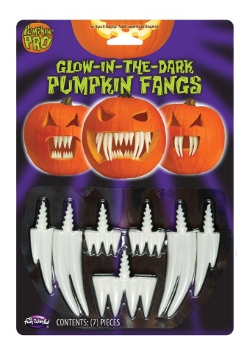 Glow in the Dark パンプキン Fangs | コスプレ 衣装 仮装 小道具 おもしろい イベント パーティ 発表会 デコレーション リボン アクセサリー メンズ レディース 子供 おしゃれ かわいい ギフト プレゼント