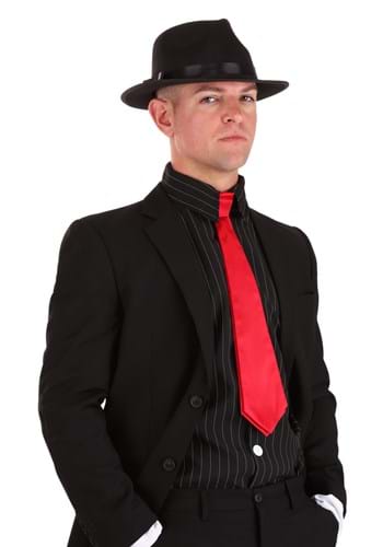 レッド Gangster Necktie | コスプレ 衣装 仮装 小道具 おもしろい イベント パーティ 発表会 デコレーション リボン アクセサリー メンズ レディース 子供 おしゃれ かわいい ギフト プレゼント