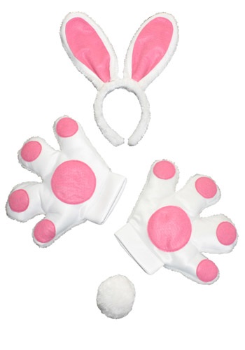 Jumbo ホワイト うさぎ バニー Kit | コスプレ 衣装 仮装 小道具 おもしろい イベント パーティ 発表会 デコレーション リボン アクセサリー メンズ レディース 子供 おしゃれ かわいい ギフト プレゼント