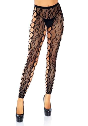 Footless Leopard Lace Tights for Women | コスプレ 衣装  仮装 小道具 おもしろい  イベント パーティ 発表会 デコレーション リボン アクセサリー メンズ レディース 子供 おしゃれ かわいい ギフト プレゼント