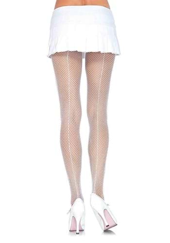 ホワイト Fishnet Tights with Backseam | コスプレ 衣装  仮装 小道具 おもしろい  イベント パーティ 発表会 デコレーション リボン アクセサリー メンズ レディース 子供 おしゃれ かわいい ギフト プレゼント