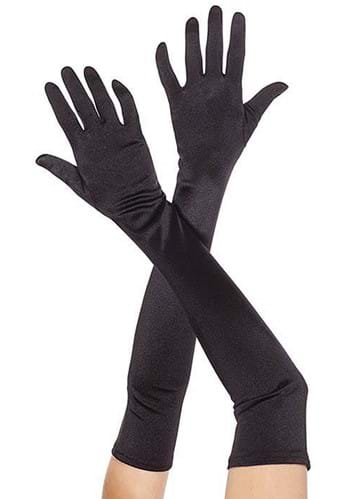 ブラック Extra Long Satin グローブs | コスプレ 衣装  仮装 小道具 おもしろい  イベント パーティ 発表会 デコレーション リボン アクセサリー メンズ レディース 子供 おしゃれ かわいい ギフト プレゼント