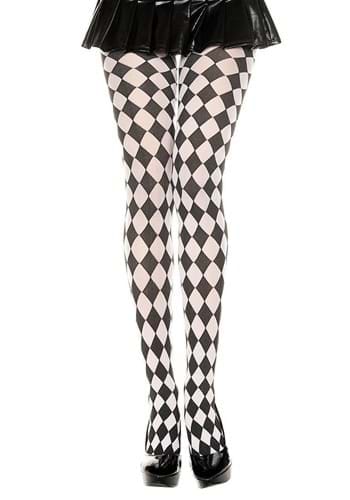 ホワイト Diamond Jester Tights for Women | コスプレ 衣装  仮装 小道具 おもしろい  イベント パーティ 発表会 デコレーション リボン アクセサリー メンズ レディース 子供 おしゃれ かわいい ギフト プレゼント