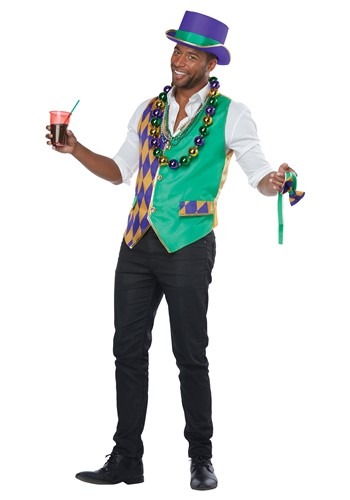 Mardi Gras 大人用 ベスト Kit | コスプレ 衣装  仮装 小道具 おもしろい  イベント パーティ 発表会 デコレーション リボン アクセサリー メンズ レディース 子供 おしゃれ かわいい ギフト プレゼント