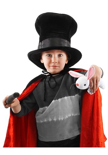 キッズ Magician Plush 帽子 ハット with うさぎ | コスプレ 衣装  仮装 小道具 おもしろい  イベント パーティ 発表会 デコレーション リボン アクセサリー メンズ レディース 子供 おしゃれ かわいい ギフト プレゼント